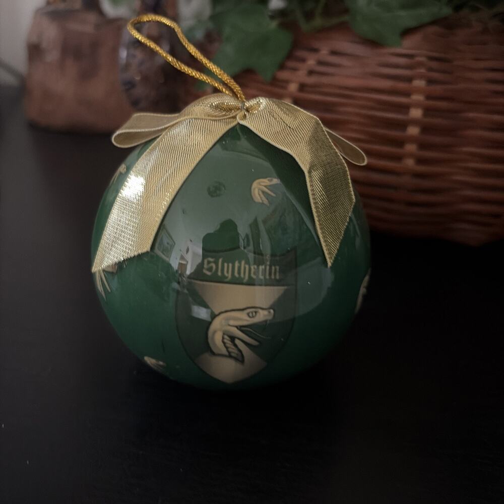 Harry Potter Slytherin Christmas Ornament Vintage 2001 Enesco